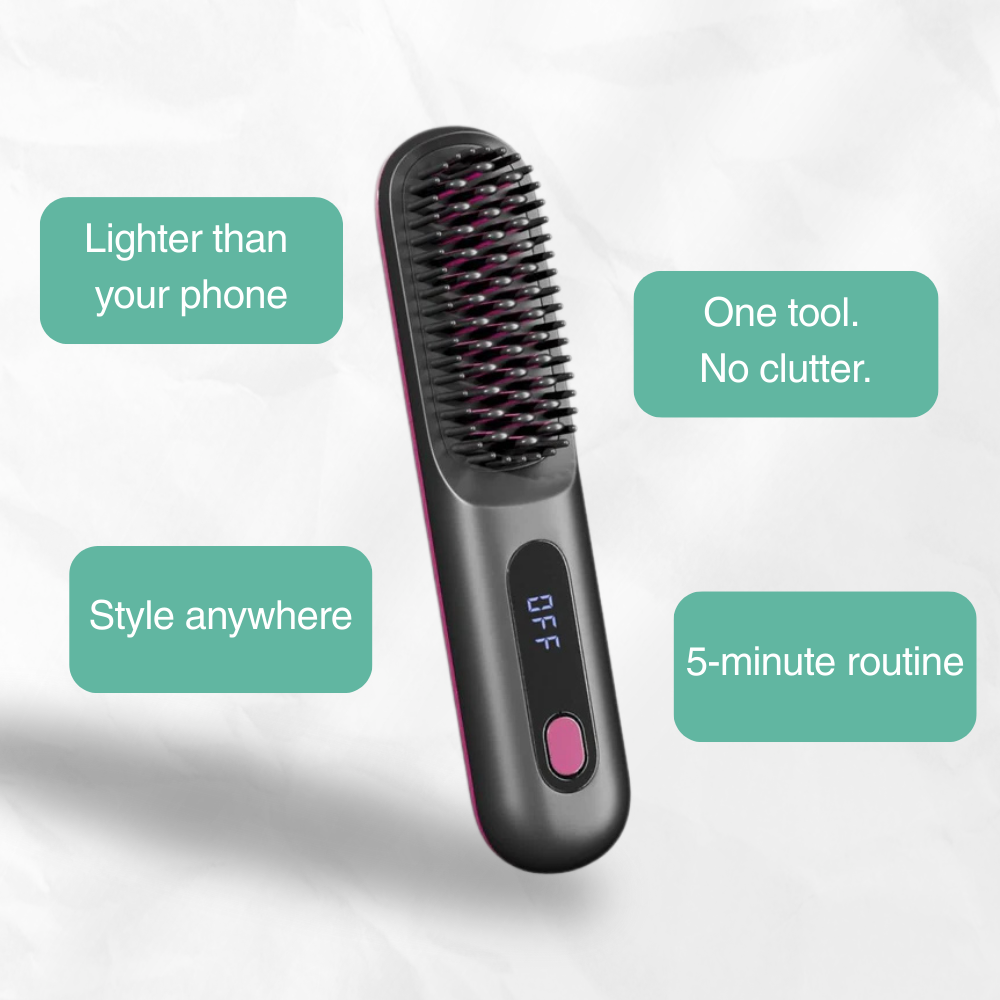 Pocket Pro Ultra™ Wireless Straightening Brush