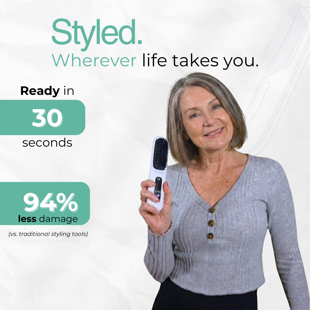 Pocket Pro Ultra™ Wireless Straightening Brush
