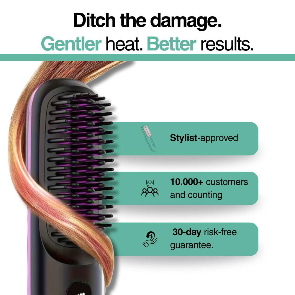 Pocket Pro Ultra™ Wireless Straightening Brush